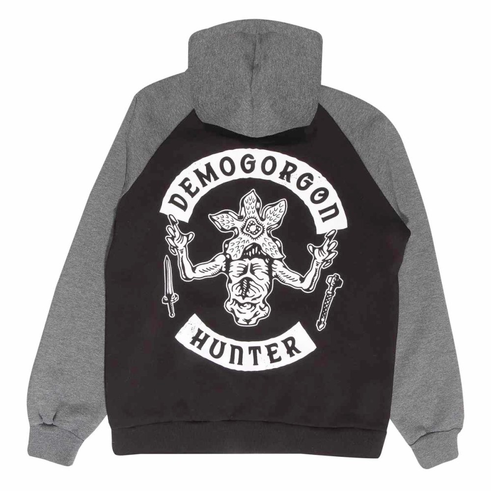 Stranger Things - Flaming Logo Kapuzenpullover/hoodie - Schwarz/Grau